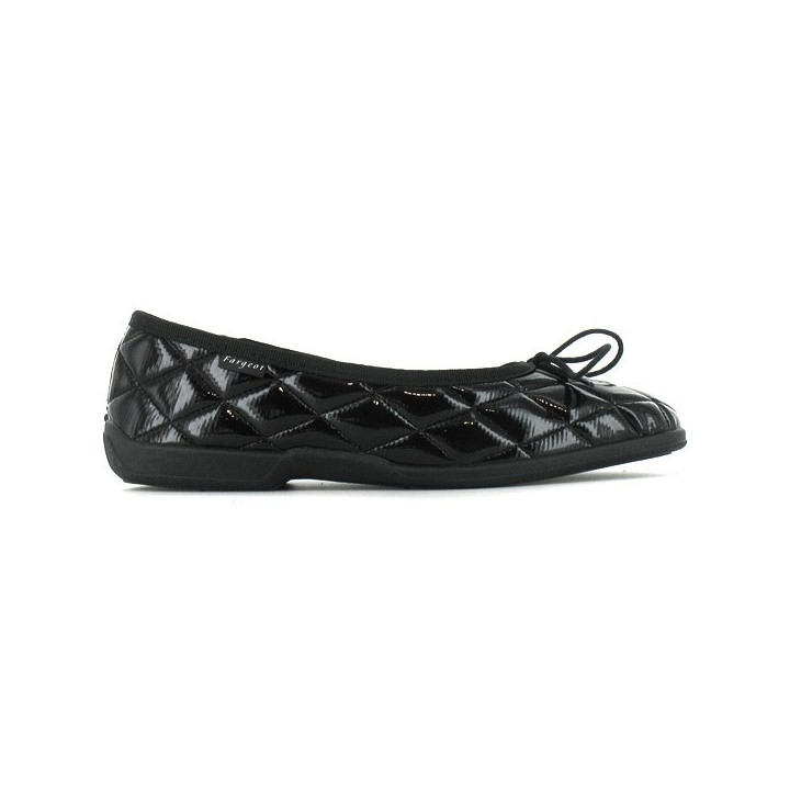 chausson ballerine noire femme fargeot barbara