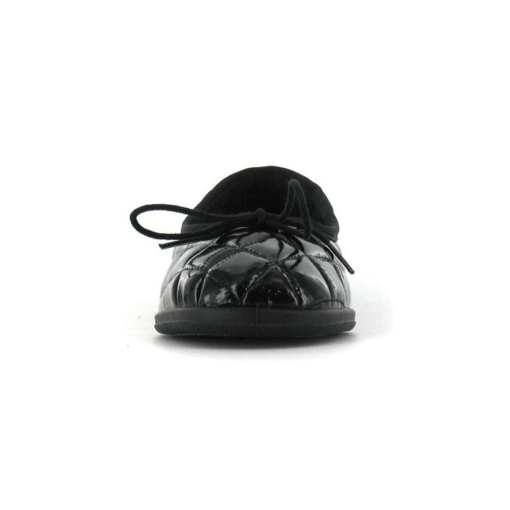 chausson ballerine noire femme fargeot barbara
