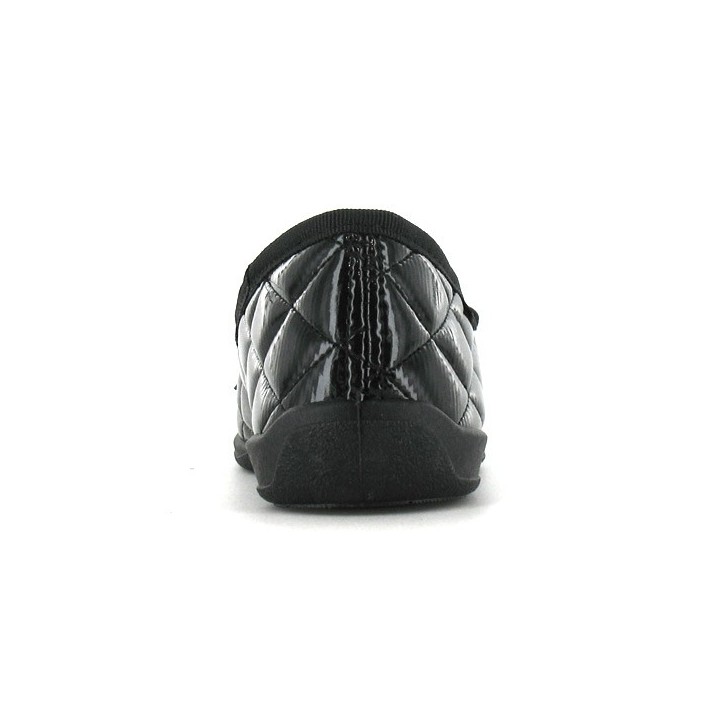chausson ballerine noire femme fargeot barbara