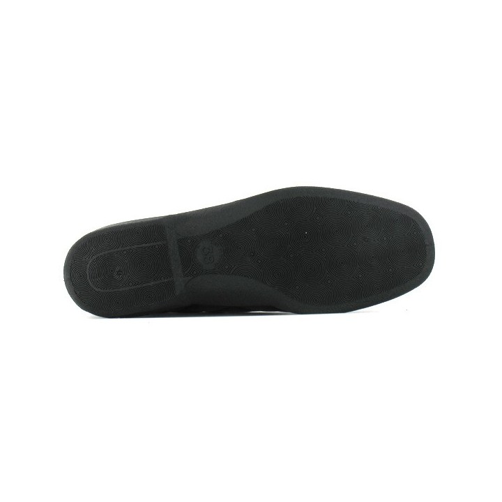 chausson ballerine noire femme fargeot barbara