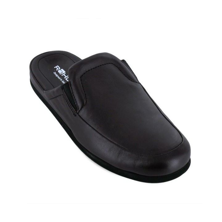 chaussons mules en cuir homme rohde 6607
