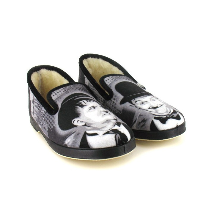 charentaises homme laurel et hardy la maison de l'espadrille 7700