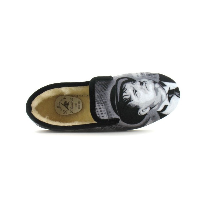 charentaises homme laurel et hardy la maison de l'espadrille 7700