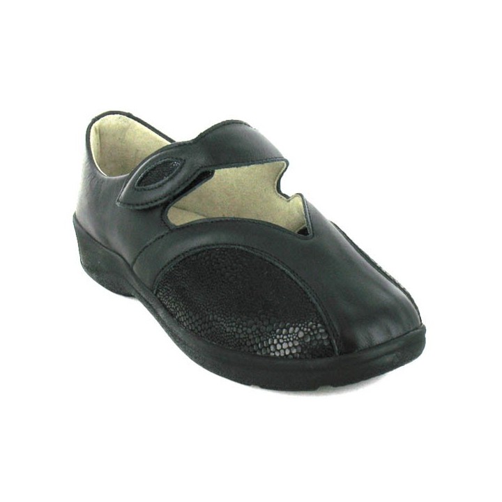 ballerines femme pieds sensibles varomed Klettschuh 79251