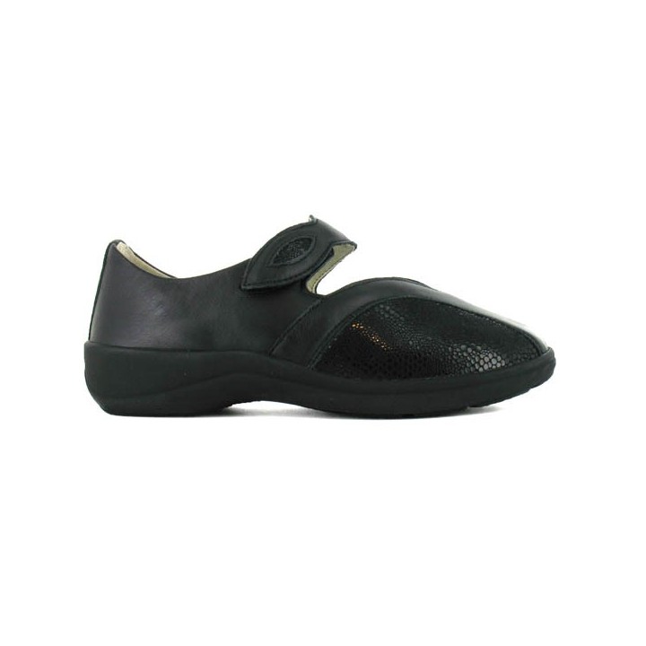 ballerines femme pieds sensibles varomed Klettschuh 79251