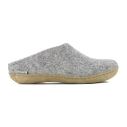 Chausson mule en laine vierge homme femme  GLERUPS Slip On Leather