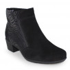 bottines femme noires pieds larges Solidus Kerry 35011