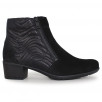 bottines femme noires pieds larges Solidus Kerry 35011