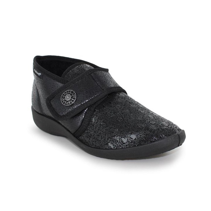 chaussons pieds sensibles femme noir extensible podowellCaviar