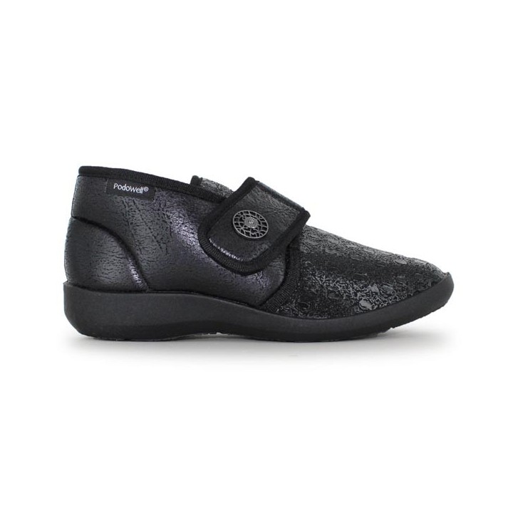 chaussons pieds sensibles femme noir extensible podowellCaviar