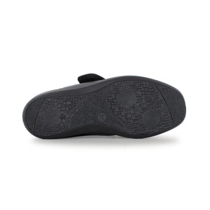 chaussons pieds sensibles femme noir extensible podowellCaviar