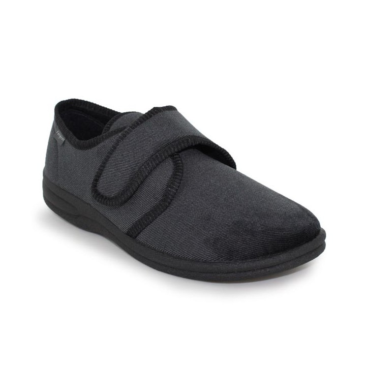 chaussons homme fermés velcro fargeot  groom