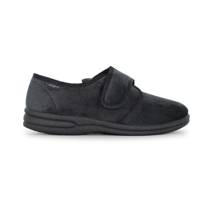 chaussons homme fermés velcro fargeot  groom