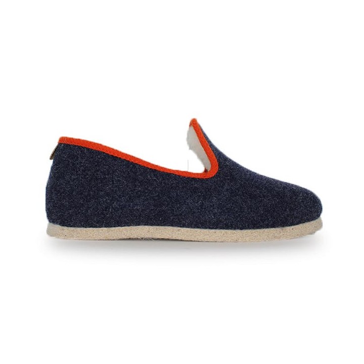 Charentaise Homme semelle feutre Chausse Mouton  Tweed