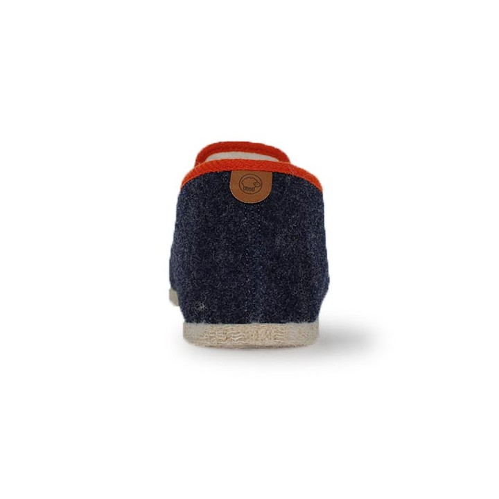 Charentaise Homme semelle feutre Chausse Mouton  Tweed