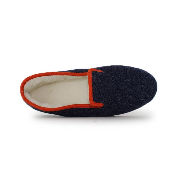 Charentaise Homme semelle feutre Chausse Mouton  Tweed