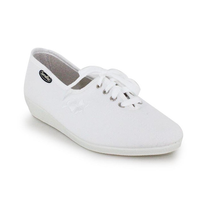 Chaussures femme à lacets en toile SEMELFLEX Java 2