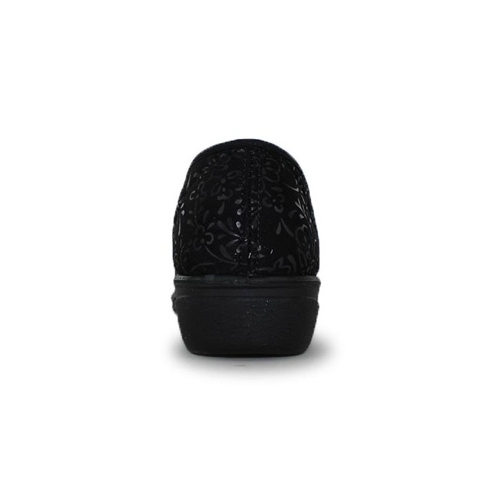chaussons à velcro noir femme pieds sensibles westland Nice 104