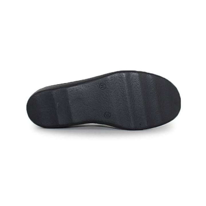 chaussons à velcro noir femme pieds sensibles westland Nice 104