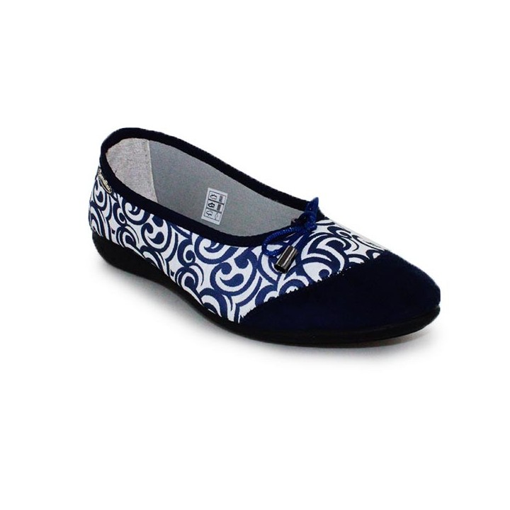 chaussons ballerine bleue femme semelflex Zara