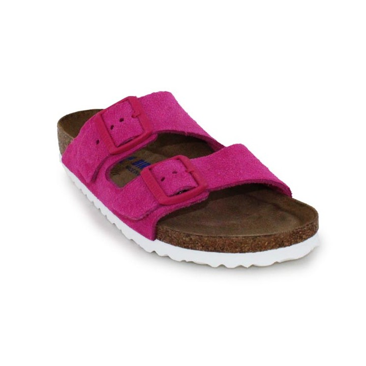 mules deux brides rose Birkenstock Arizona SFB VL