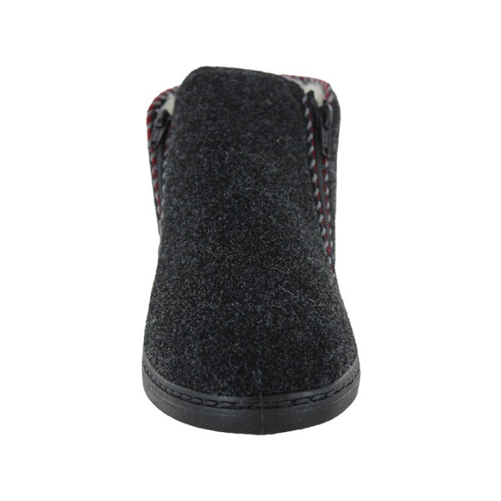 chaussons montant homme double zip fargeot  Zipla