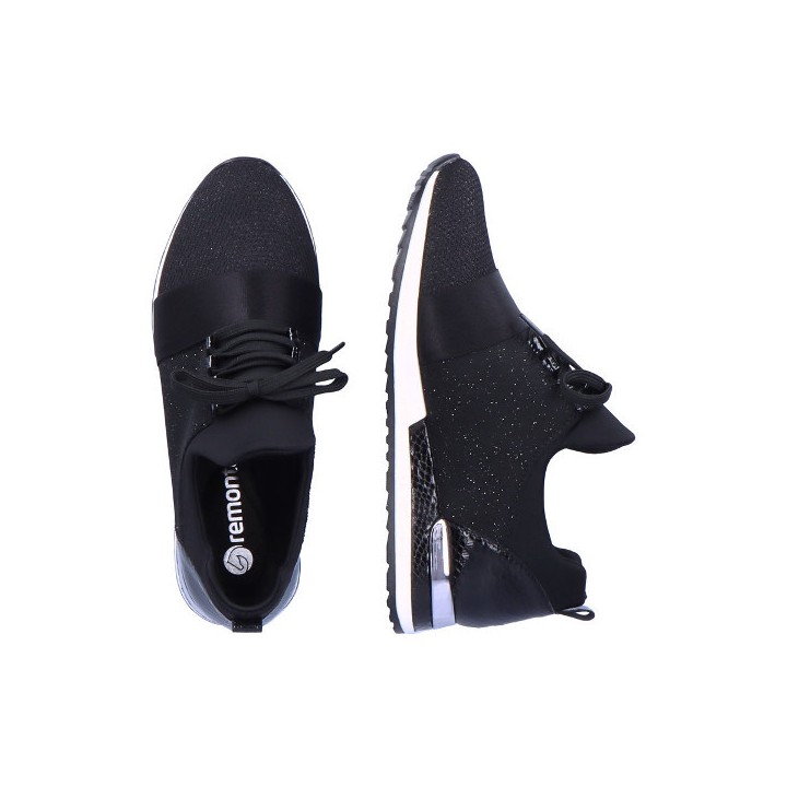 Baskets Femme noires et confortables REMONTE R2541
