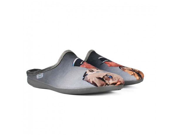 mules homme le gendarme de Saint-Tropez la maison de l'espadrille6772