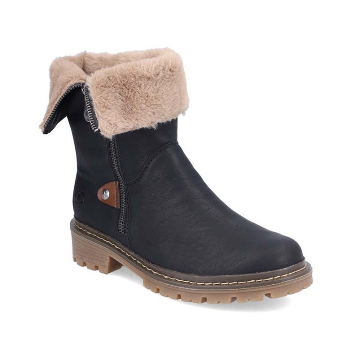bottines femme fourrées confortables RIeker Y9582