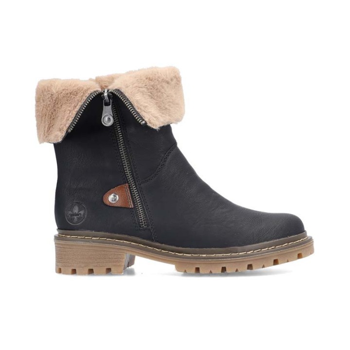 bottines femme fourrées confortables RIeker Y9582