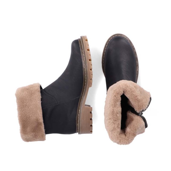 bottines femme fourrées confortables RIeker Y9582