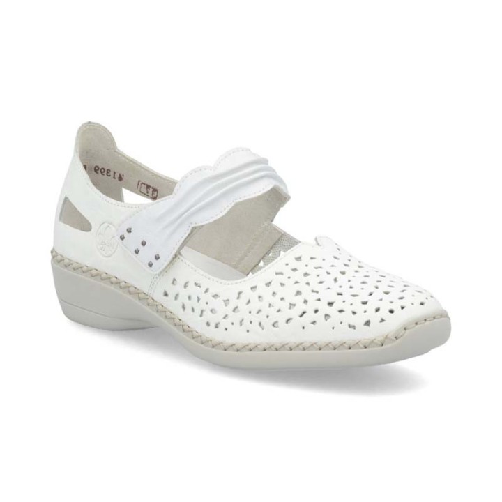 ballerine femme à velcro confortable RIEKER Maya 41399