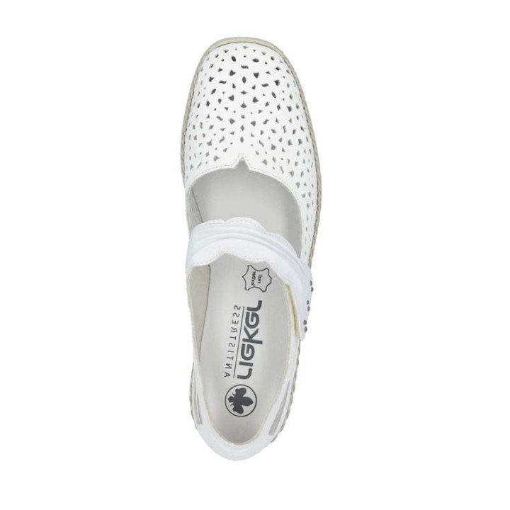 ballerine femme à velcro confortable RIEKER Maya 41399
