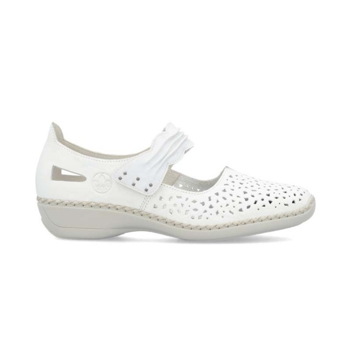 ballerine femme à velcro confortable RIEKER Maya 41399