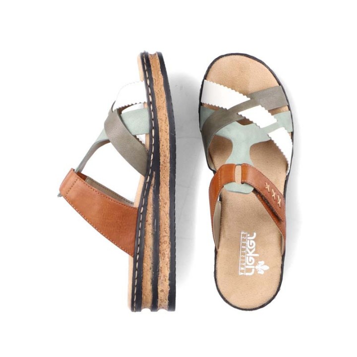mules femme confortable Rieker Preston 62989