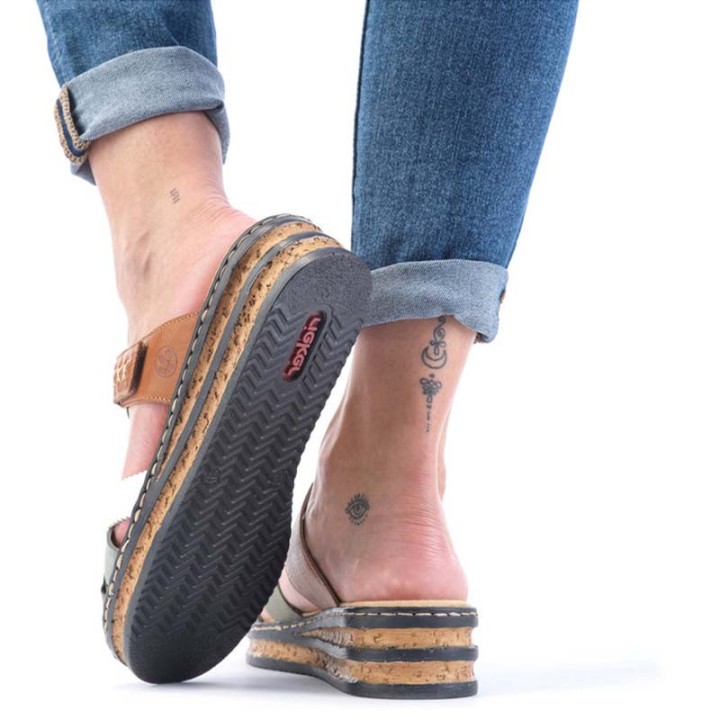 mules femme confortable Rieker Preston 62989