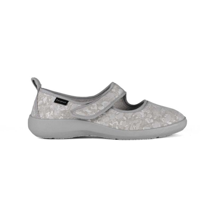 Chaussons ballerines à bride Velcro FARGEOT Tosquet
