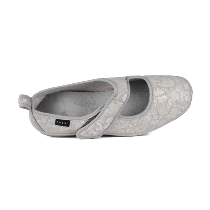Chaussons ballerines à bride Velcro FARGEOT Tosquet