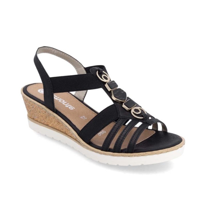 Sandales compensées femme REMONTE R6264