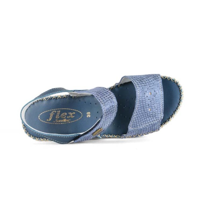 sandales femme talon compensé confortable Semelflex Hana