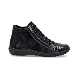 baskets hautes noires femme confortable Remonte D1E70