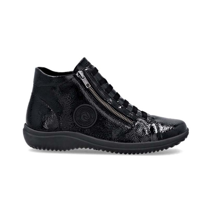 baskets hautes noires femme confortable Remonte D1E70