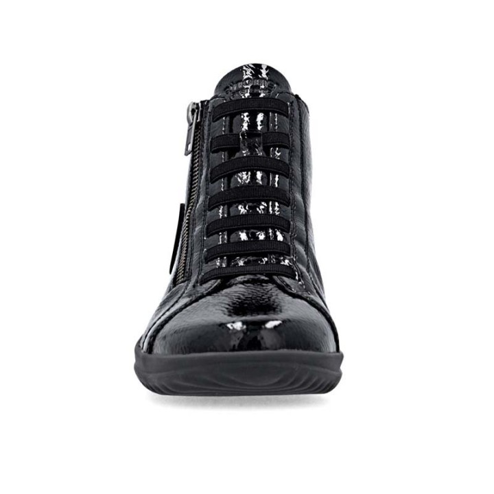 baskets hautes noires femme confortable Remonte D1E70