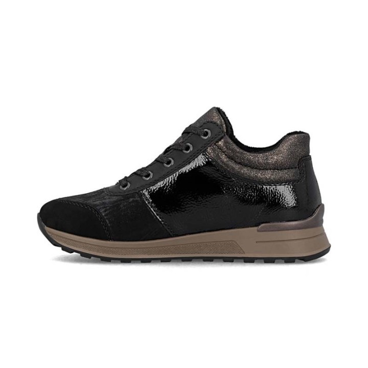 basket haute femme confortable noir Remonte N1407