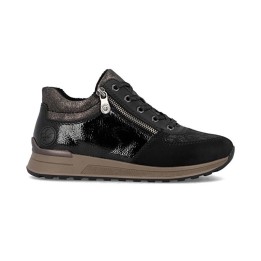 basket haute femme confortable noir Remonte N1407