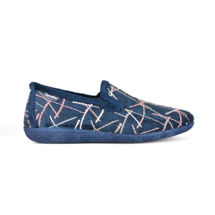 chaussons fermés femme Semelflex Violette 2