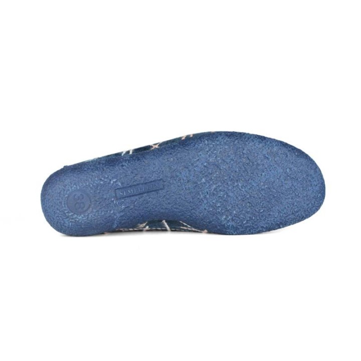chaussons fermés femme Semelflex Violette 2