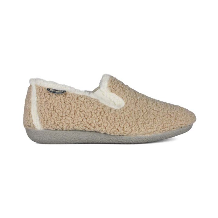 chaussons femme fermés fourrés pure laine Semelflex  Valérie