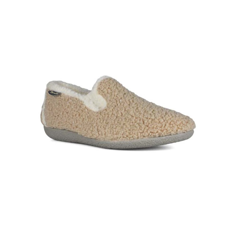 chaussons femme fermés fourrés pure laine Semelflex  Valérie