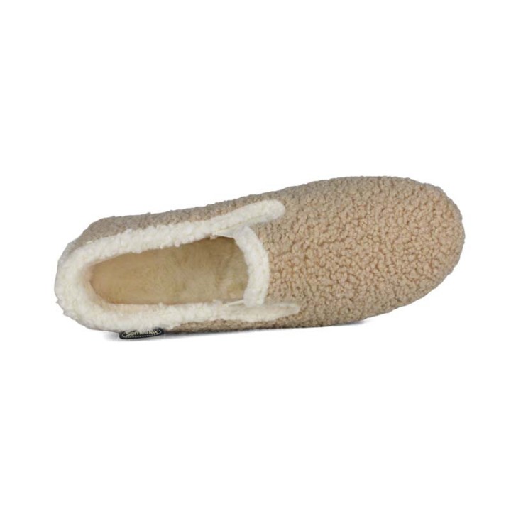 chaussons femme fermés fourrés pure laine Semelflex  Valérie